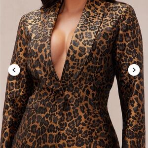 Leopard Print Women's pantsuit
